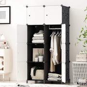 Wardrobe for Hanging Clothes, Combination Armoire, Modular Cabinet