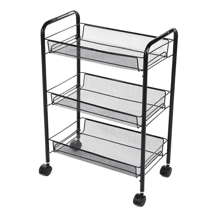 3 Tier Shelf Shelving Rack Rolling Kitchen Storage Pantry