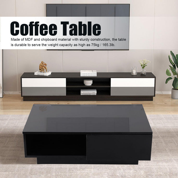 Rectangle LED Coffee Table