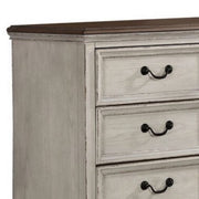 5 Drawer Armoire with Mirror Insert, White