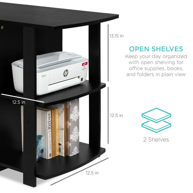 L-Shaped Corner Computer Desk Study Workstation for Home, Office