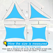 Waterproof Sun Shade Sail UV Blocker Patio Paradise Sail Rectangle Canopy