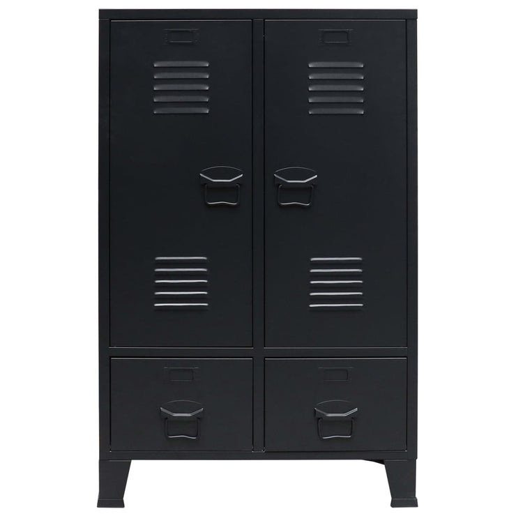 Wardrobe Metal Industrial Style  Black Armoires & Wardrobes Furniture