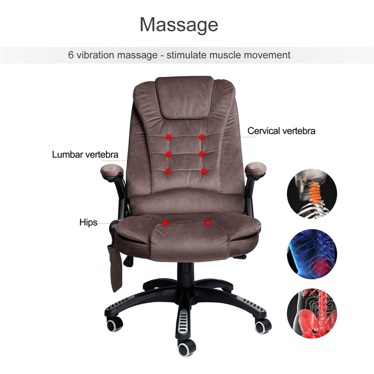 Ergonomic Fabric Vibrating Massage Office Executive Chair