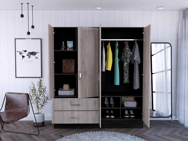 Florencia L Mirrored Armoire