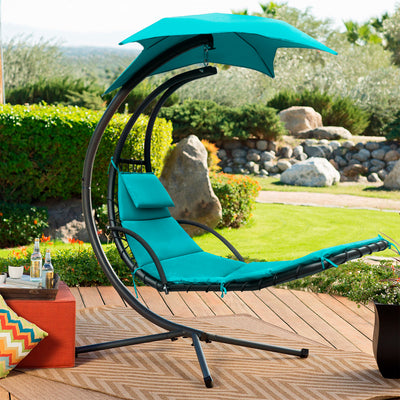 Outdoor Hanging And Swinging Lounge Chair Patio Hammock Lounge Chaise Chair