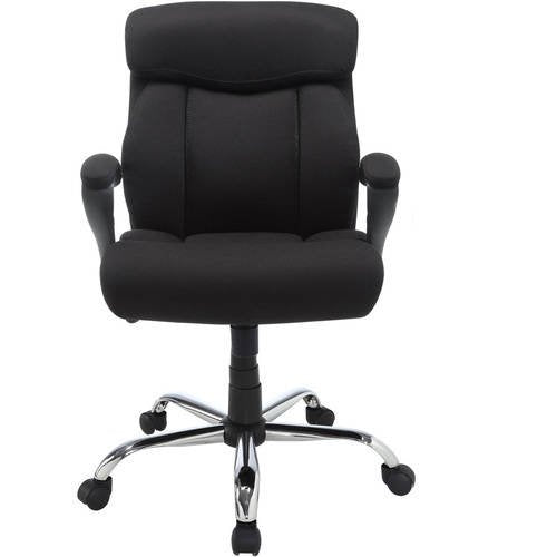 Big & Tall Fabric Manager Office Chair, Supports up to 300 lbs, Black