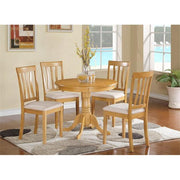 Round Dining Table Set with Microfiber Seat