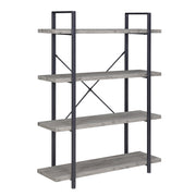 Open Wide Office Etagere Book Shelf Wood And Metal Bookcases