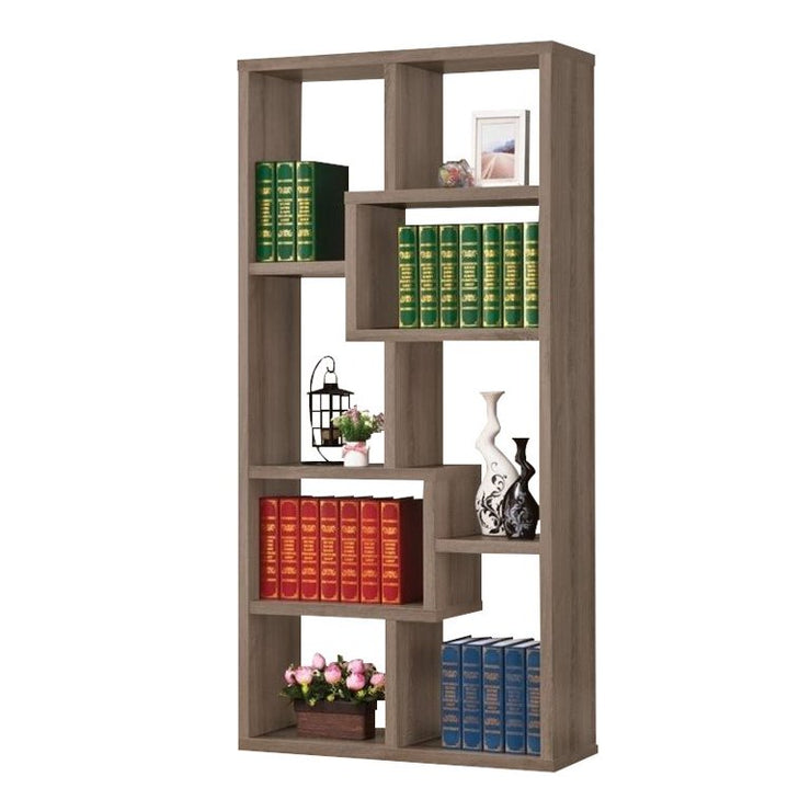 Home Furnishings Bookcase, Weathered Grey