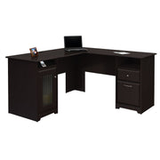 Cabot L Shaped Desk in Espresso Oak (Box 1 of 2)