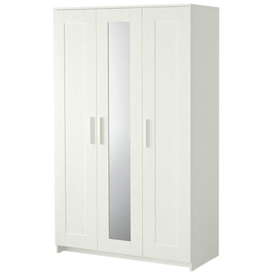 Wardrobe with 3 doors, white