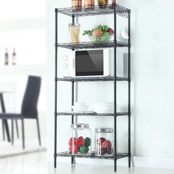 Standing Carbon Steel Storage Rack for Kitchen