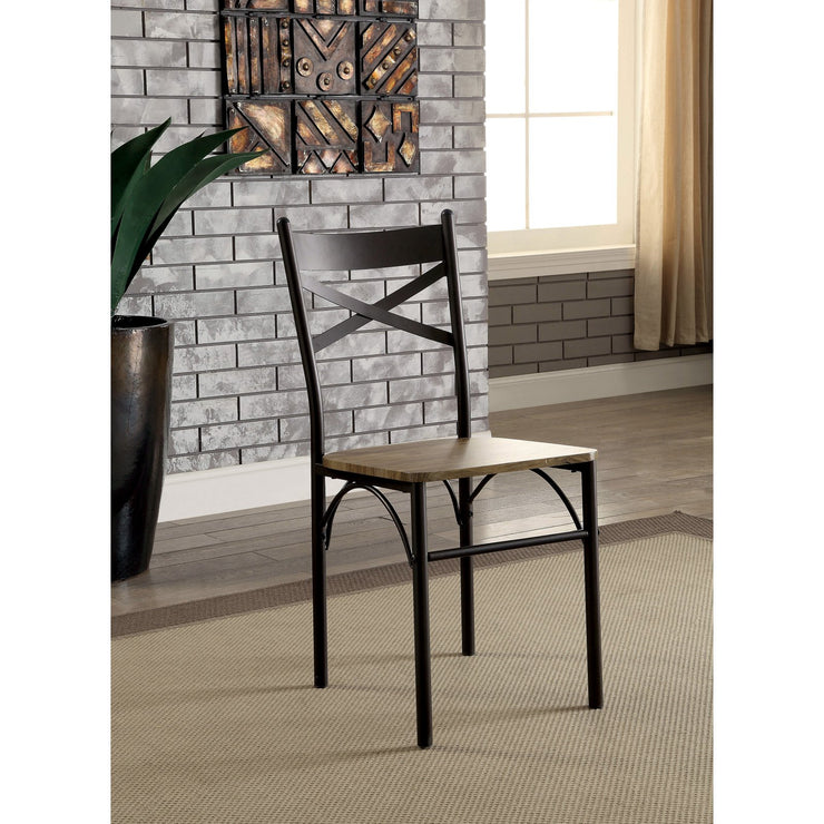 Amonica Industrial Style 3 Piece Casual Dining Set