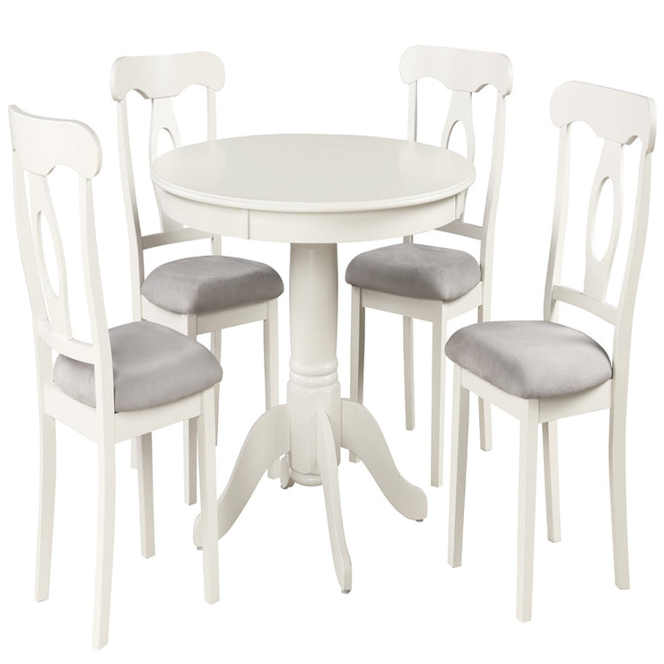 5-Piece Lindsey Dining Set, White