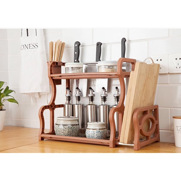 Standing Rack Kitchen Countertop Storage Organizer Shelf Holder