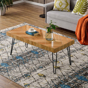 Glossy Finished Rectangular Center Table for Living Room