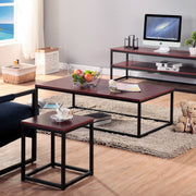 Living Room Tables Sofa Side Table with Metal Frame