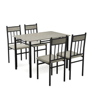 Dining Set Table and 4 Chairs Kitchen Breakfast Furniture