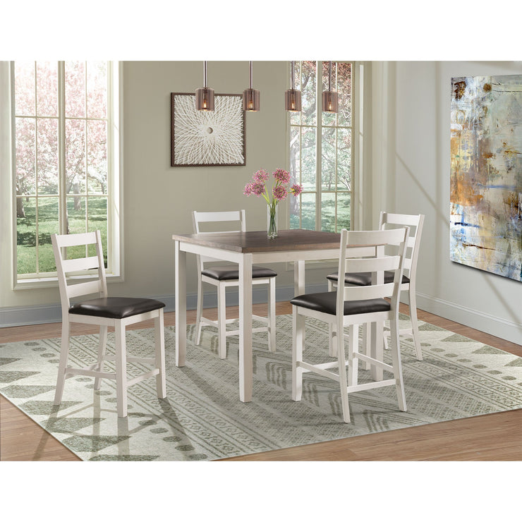 Counter Height Dining Set-Table & Four Chairs