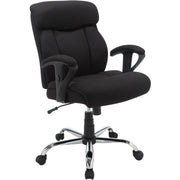 Big & Tall Fabric Manager Office Chair, Supports up to 300 lbs, Black