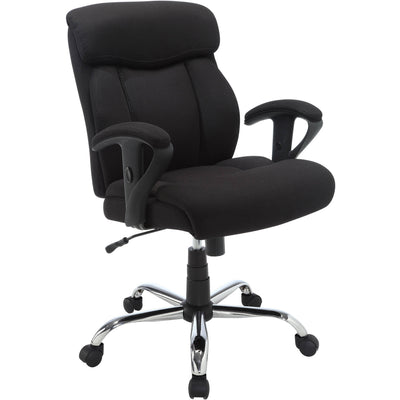 Big & Tall Fabric Manager Office Chair, Supports up to 300 lbs, Black