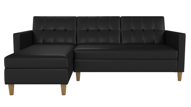 Storage Cabinet sofa set, black