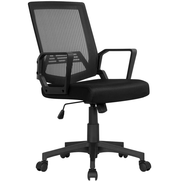 Mid-Back Mesh Office Chair Ergonomic Computer Chair, Black