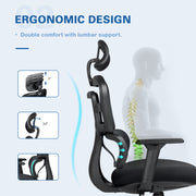 Breathable Mesh Desk Chair Computer Task Chair with Headrest