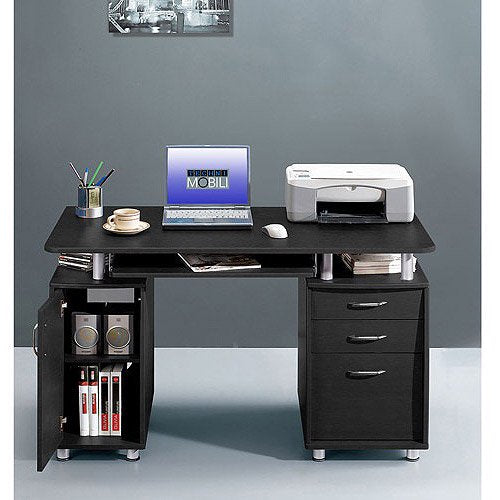 Super Storage Computer Desk, Espresso